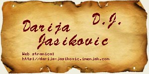 Darija Jasiković vizit kartica